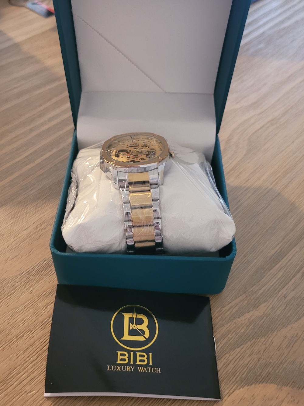 BIBI Gold Skeleton Dial Men's Watch - Picture 4 of 4